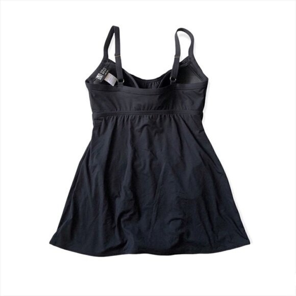 Coco Reef Black Tankini One Piece Swimsuit Swimdress 32D - Picture 10 of 13